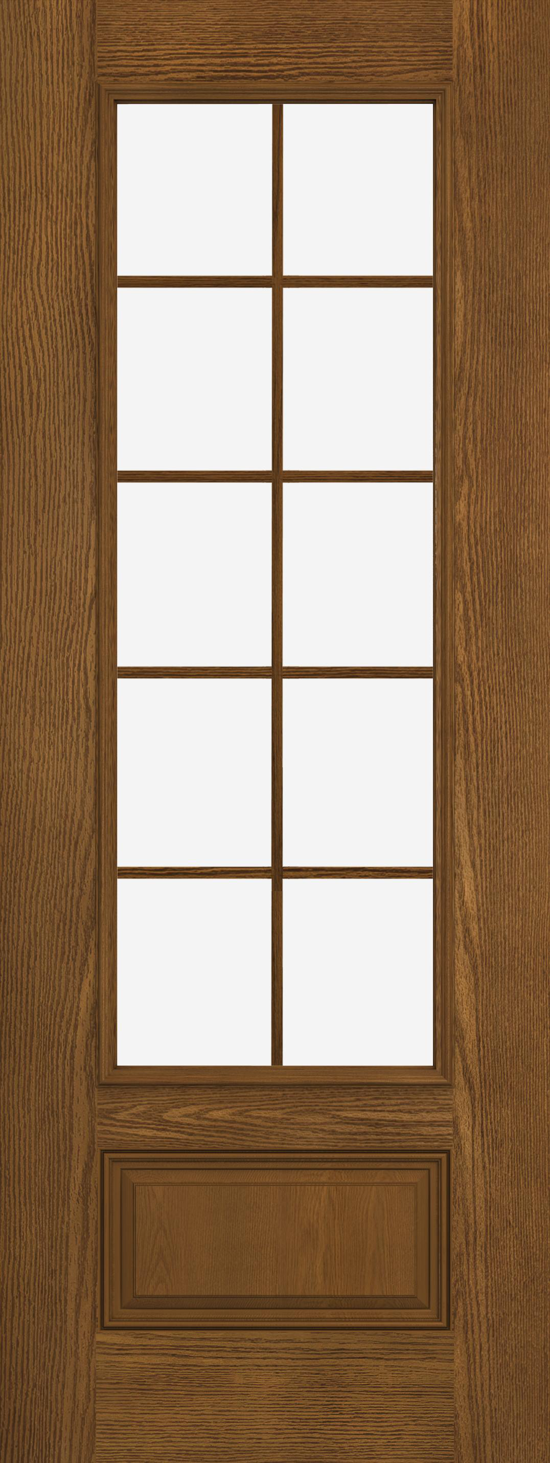 DesignPro™ Fiberglass Exterior Doors 8ft Oak 3/4 View 10 DesignPro™ Fiberglass Exterior Doors 8ft Oak 3/4 View 10