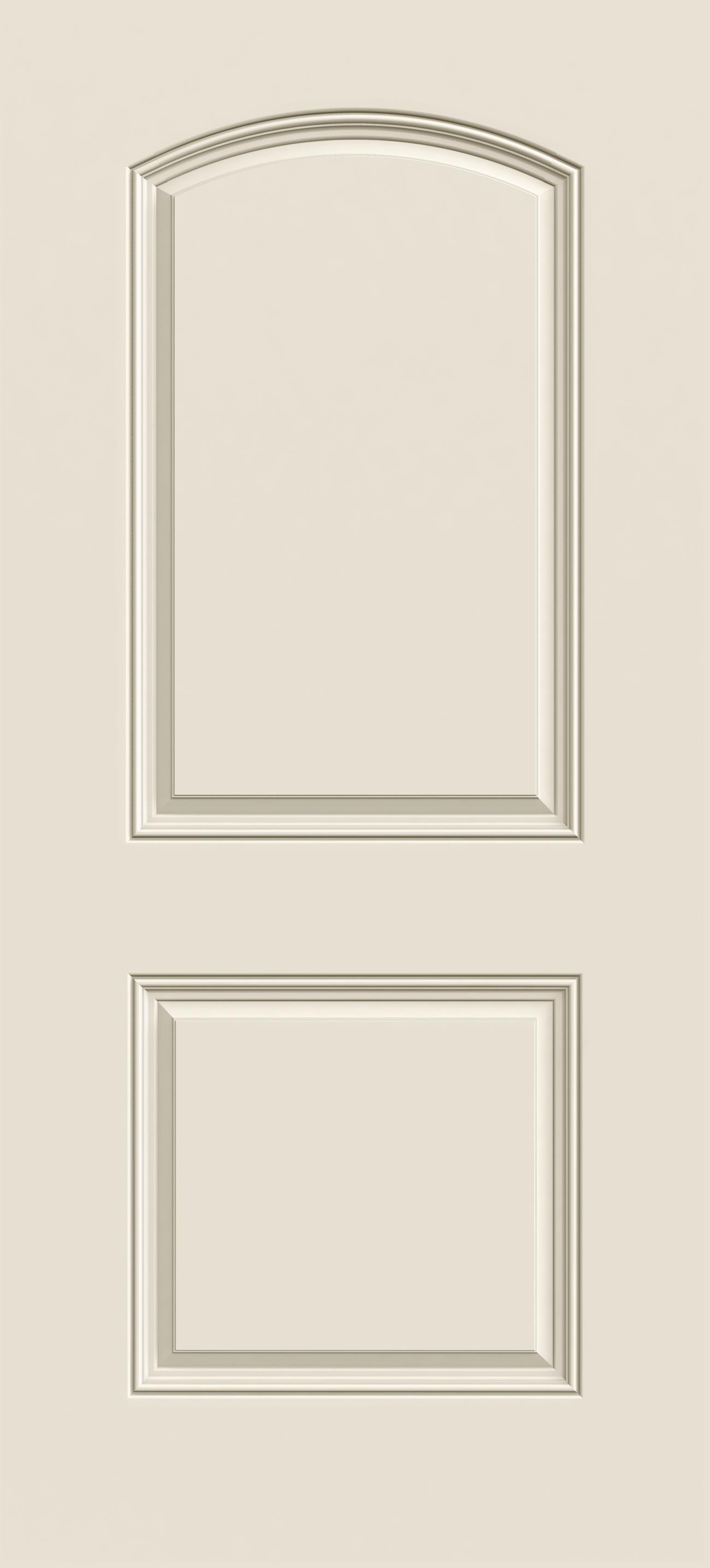 National Door Company, Exterior Single Door, Fiberglass Smooth, 32 X 80, 2-Panel Arch, No