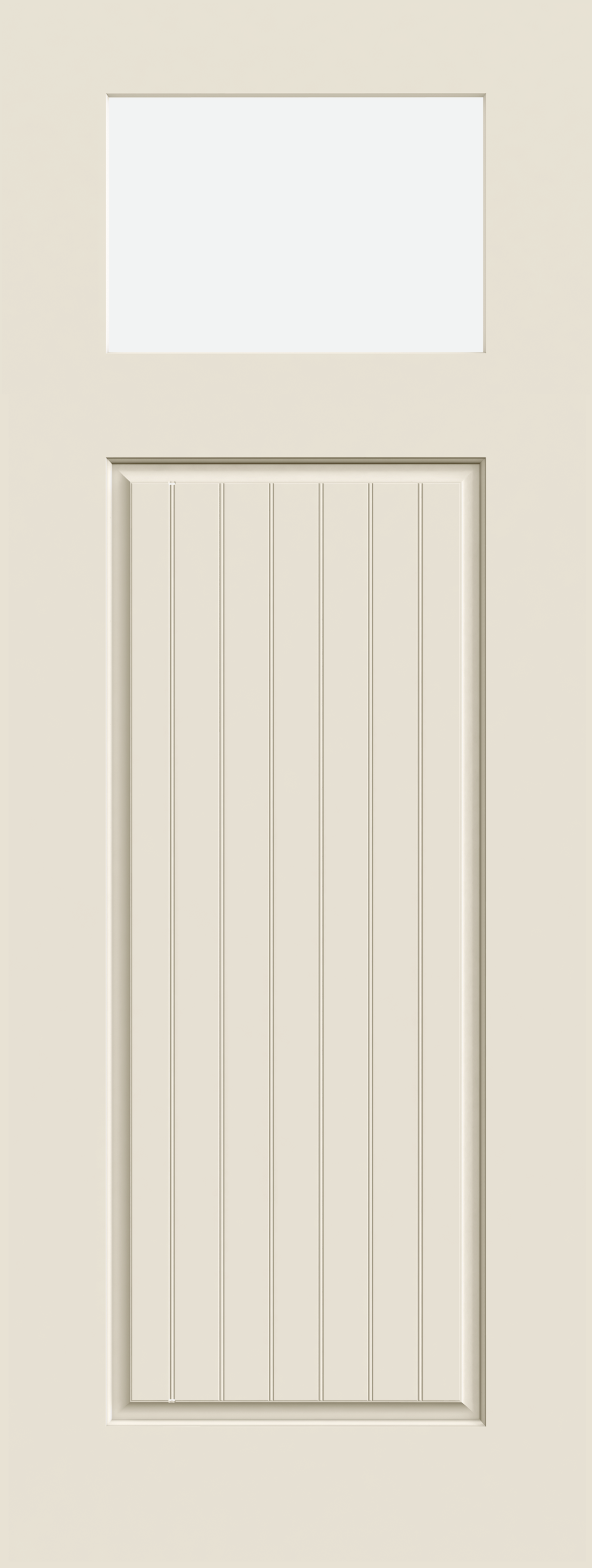 SmoothPro™ Fiberglass Exterior Doors 8ft Top View Craftsman 1Light