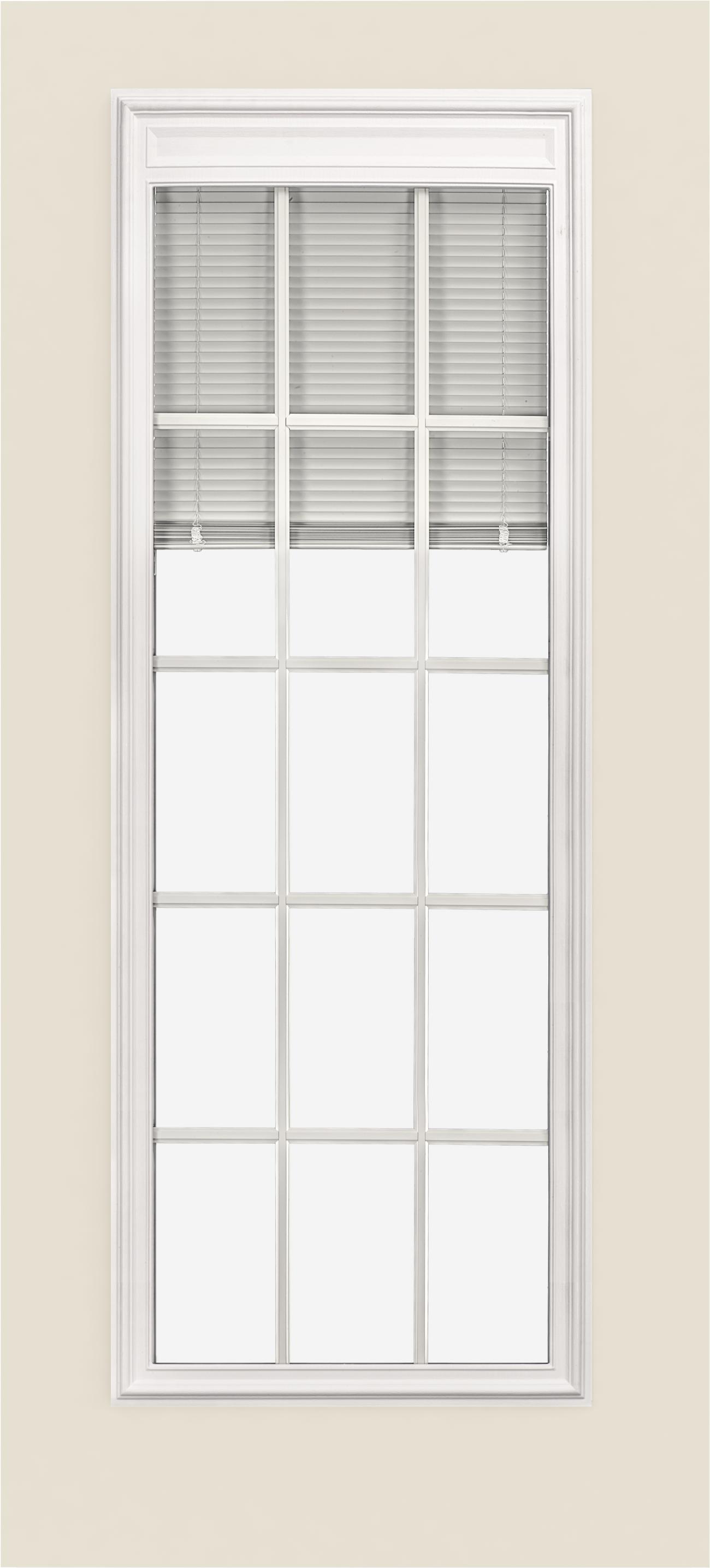 SmoothPro™ Fiberglass Exterior Doors Full View Blinds 15Light