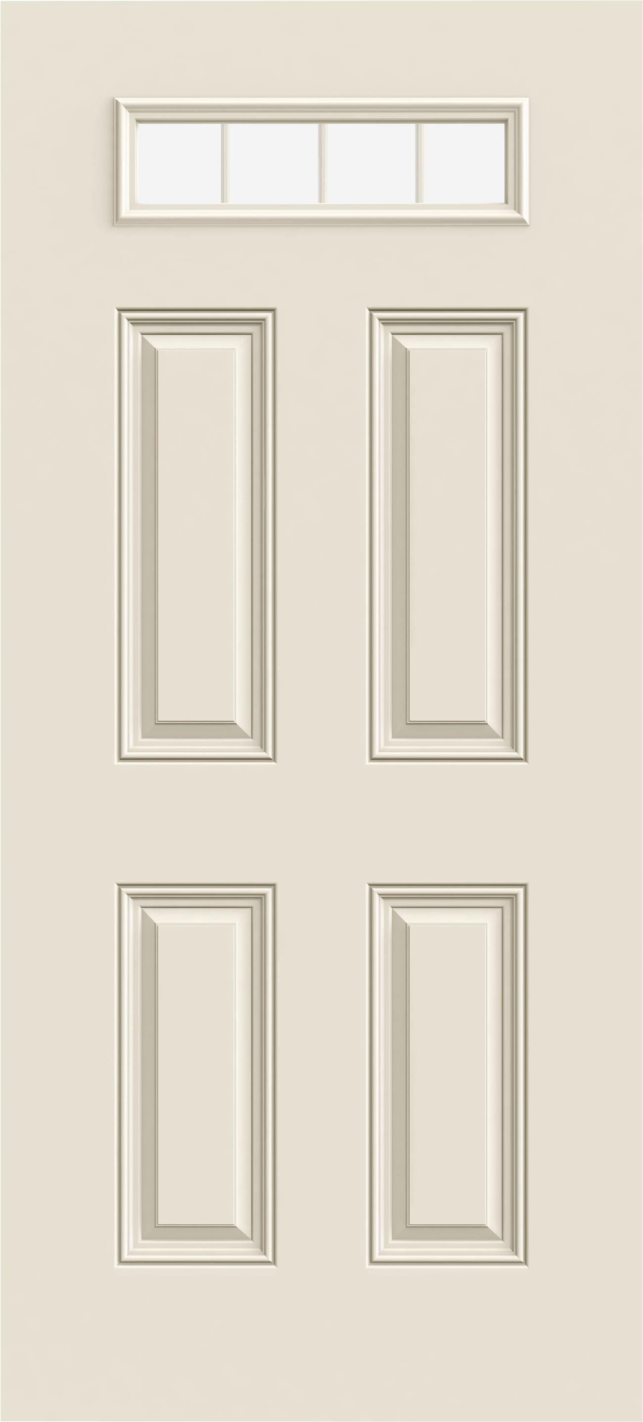 SmoothPro™ Fiberglass Exterior Doors Top View Rectangle