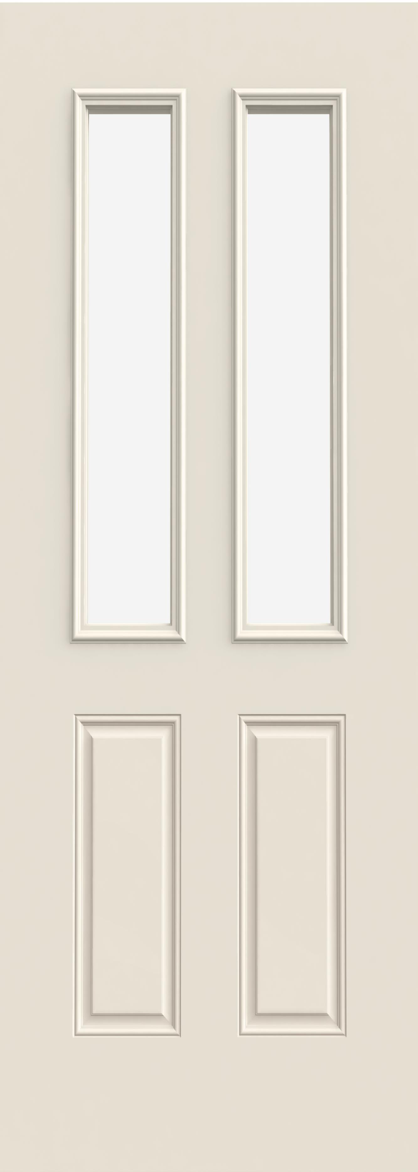 Steel Exterior Doors: 8ft 1/2 View Twin 2-Panel | Reliable and